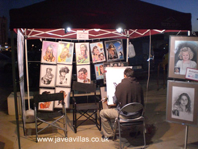 Javea Arenal Pavement Artist